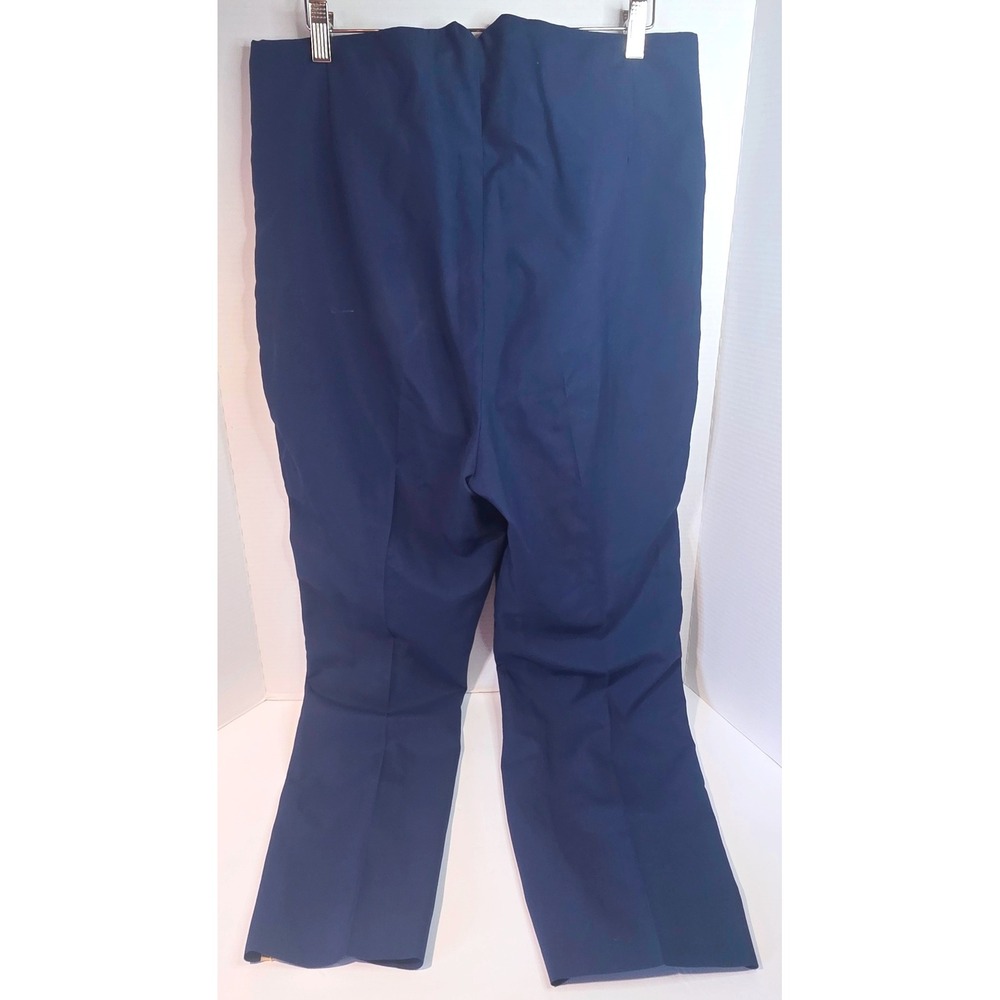 Spartacus Navy Blue Yellow Side Stripe Military Band Dress Trousers 35x28/31 - Picture 4 of 12